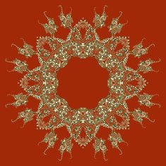 Ornate vector dragon patterns