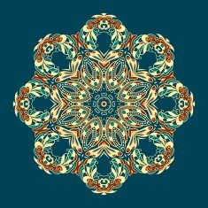 Ornate vector dragon patterns N2