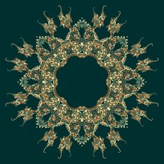 Ornate vector dragon patterns N3
