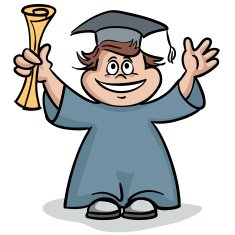 Joyful graduate N2