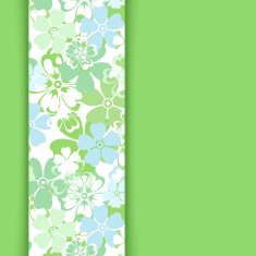 Vector card with floral pattern