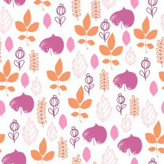 Seamless leaves background N6
