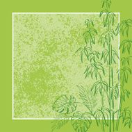 Exotic flora background