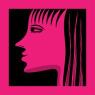 side view of young woman with fringe N2