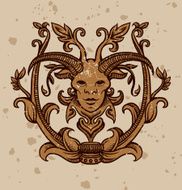 Bronze vintage frame