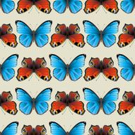 Seamless butterfly ornament