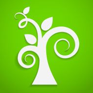Eco icon Paper tree