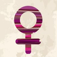 Diversity female sign