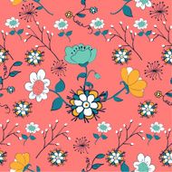 Vintage flowers pattern