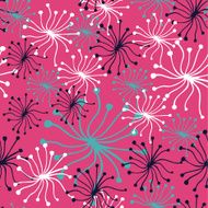 Dandelion pink pattern