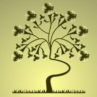 background with a tree N14