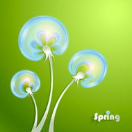 Green Background with Dandelion N2
