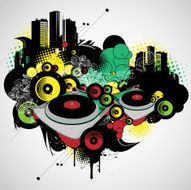 Abstract musical background N8