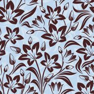 Seamless pattern with flowers Vector illustration N9