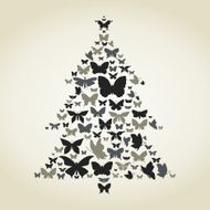 Butterfly a pine