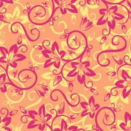 Seamless floral pattern vector illustration N17