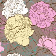 Peonies seamless N2