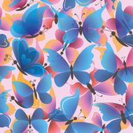 Seamless background butterflies N2