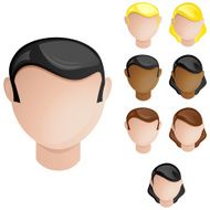 People Heads Male and Female