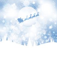 Santa in the sky