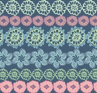 Ornate wallpaper with flowers