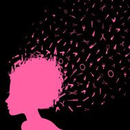 Hairdress girl head N2