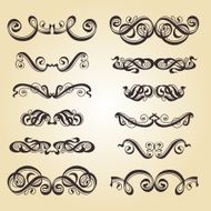calligraphic elements set N2