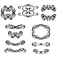 calligraphic elements set N4