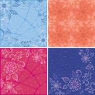 Set abstract floral backgrounds N3