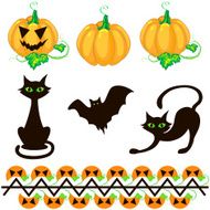 Halloween decor elements