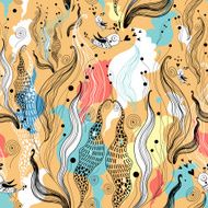floral texture with birds N2