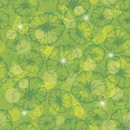 Background flowers and butterflies