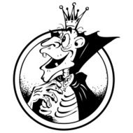 Funny picture of a old vampire