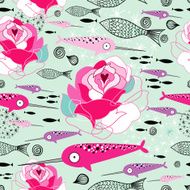 texture of roses and narwhals