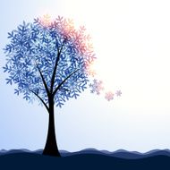 Artistic winter landscape