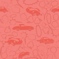 Seamless abstract car background with dialog bubble speech