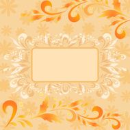 Background flowers and frame