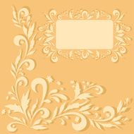 Background flowers and frame N2