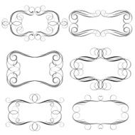 Calligraphic frame set