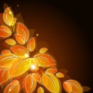 background with yellow leaves