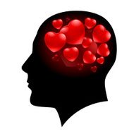 Man with Hearts in his head