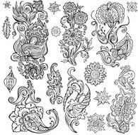 Floral ornament N130