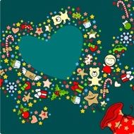 Santa&#039;s bag background