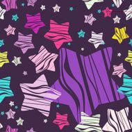 Holidays pattern with stars vector