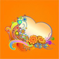 Elegant floral frame N3