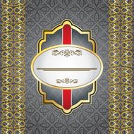 Vintage background with label