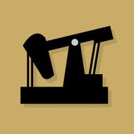 Oil industry icon or sign