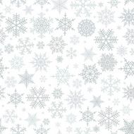 Seamless Snowflake Pattern N14