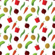 vegetable pattern seamless flat