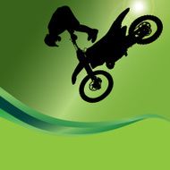 Vector silhouette of a motorcycle N12